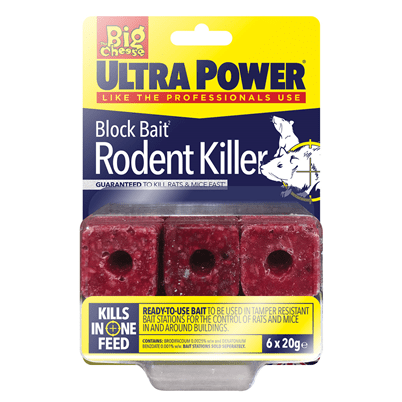 Ultra Power Block Bait Rodent Killer 6 x 20g