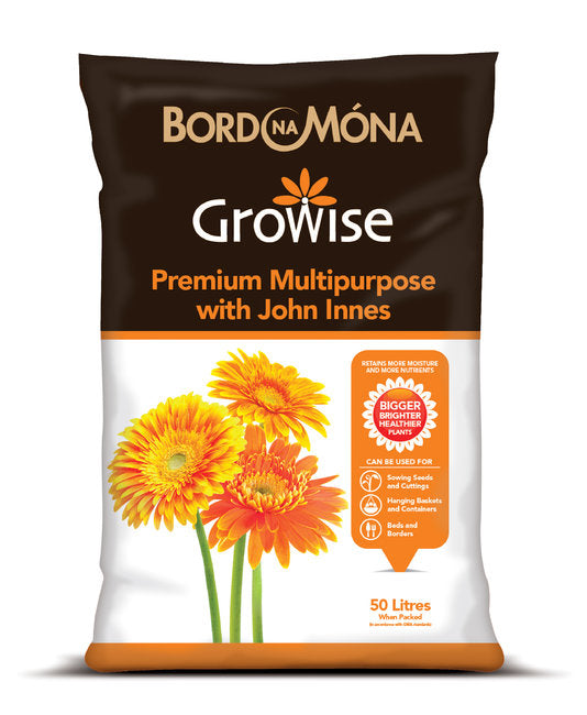 GROWISE MULTIPURPOSE COMPOST WITH JOHN INNES 50L